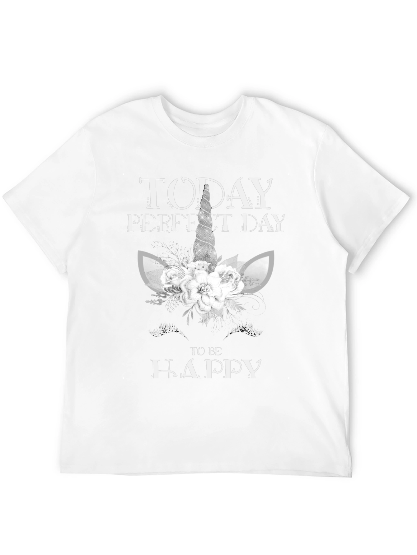 Black Unicorn Happy Day Black Tee view 12