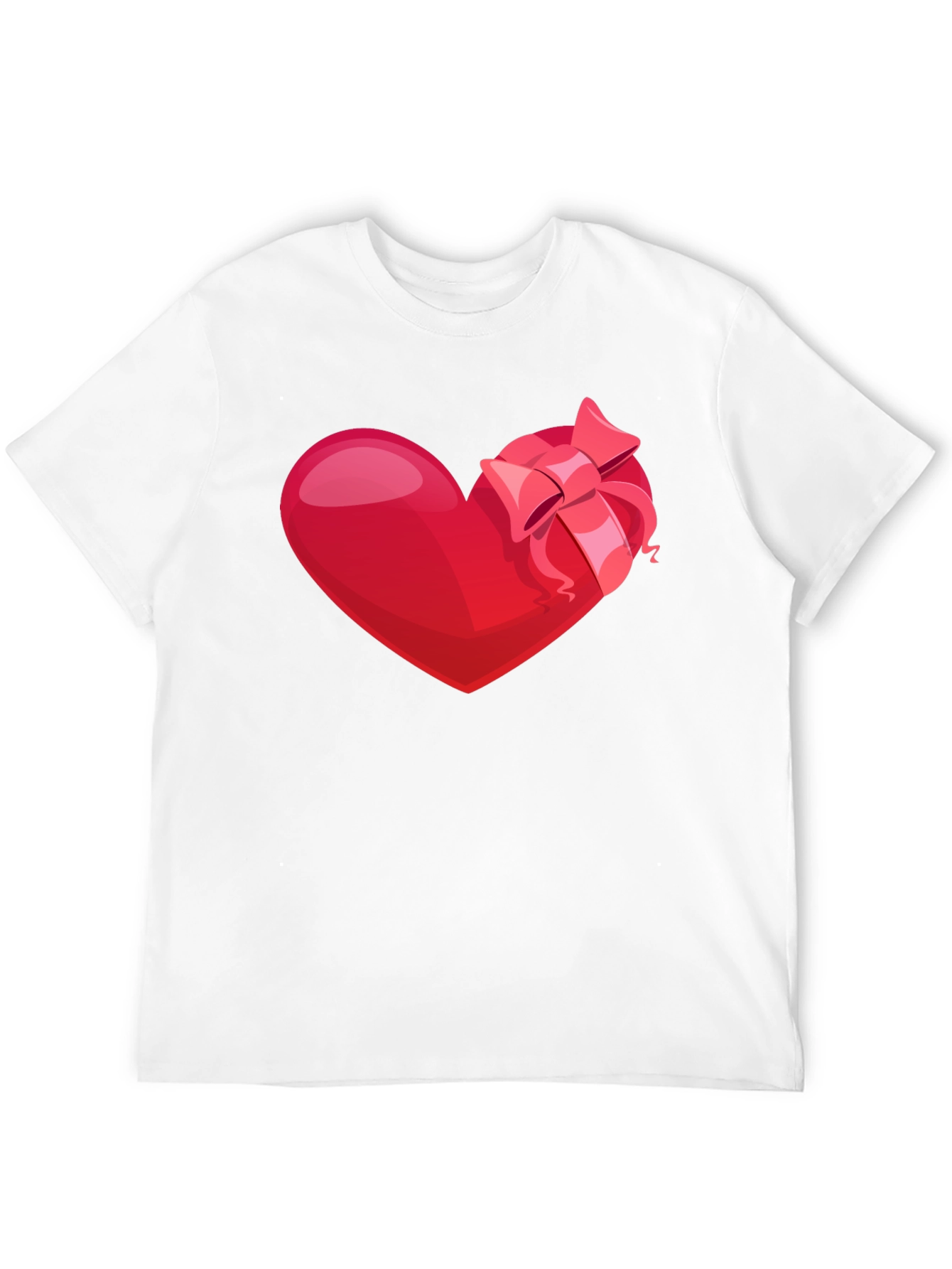 Black Heart with Bow Graphic Tee - Valentine's Day Edition view 12