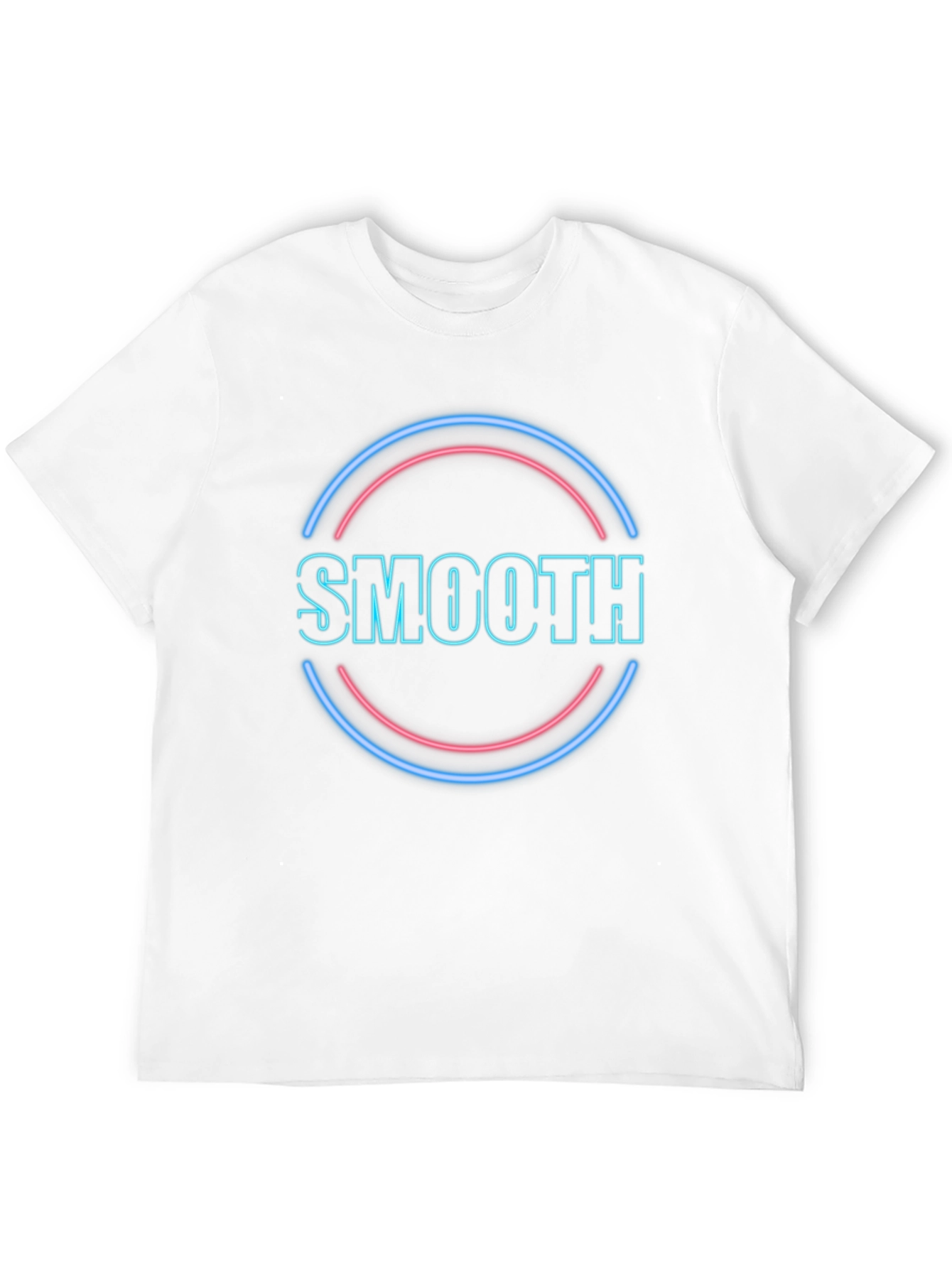 Black Neon "Smooth" Graphic Black T-Shirt view 12