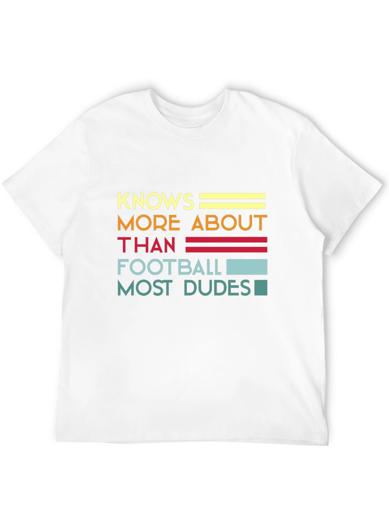 Black Knows More About Than Football Graphic T-Shirt view 12