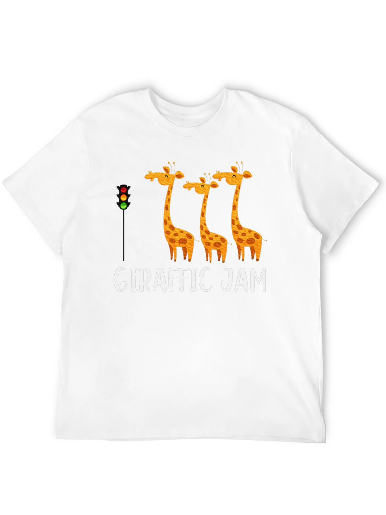 Black Giraffe Traffic Jam T-Shirt Funny Animal Tee view 12