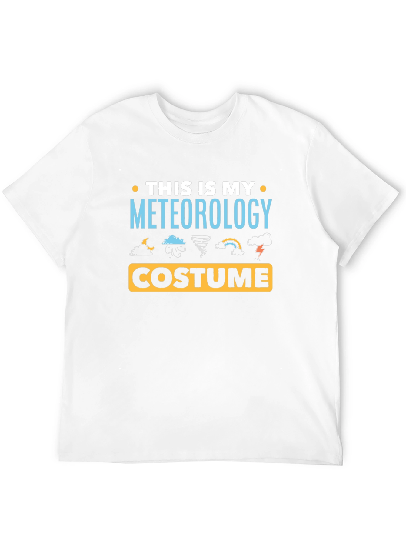 Black Meteorology Costume T-Shirt - Weather Fan Tee view 12