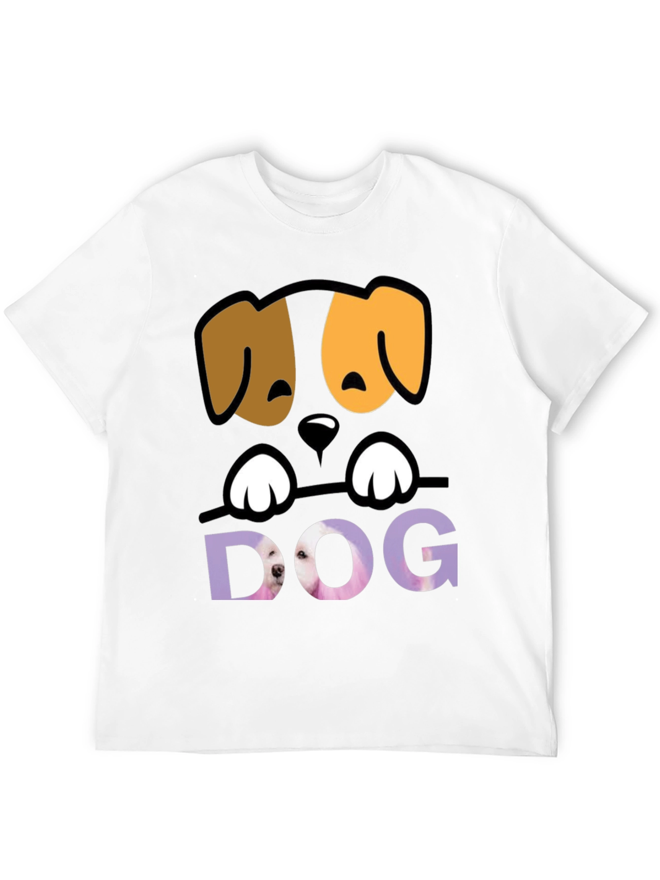 Black Cute Dog Graphic Tee - Men's Black T-Shirt view 12