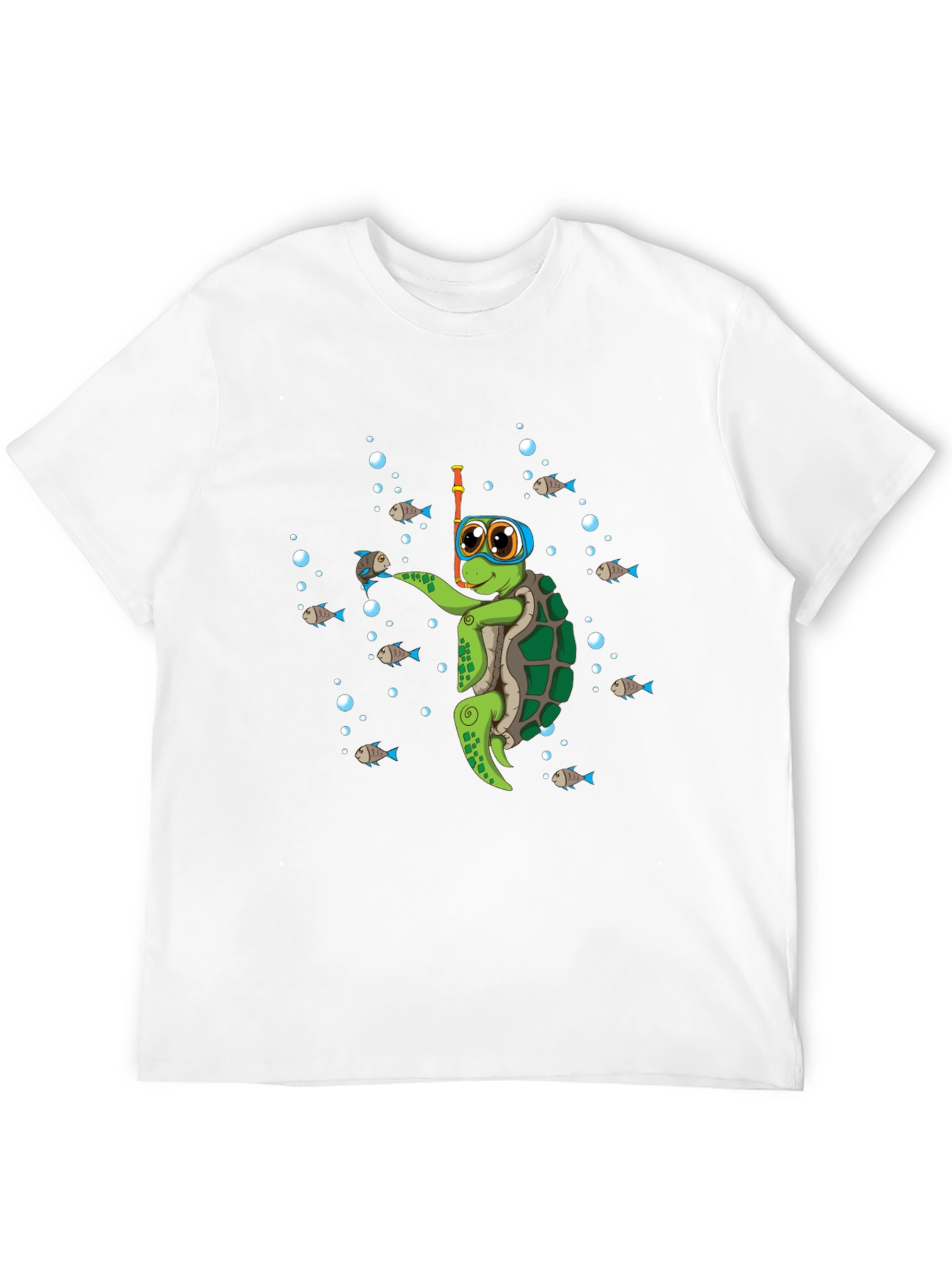 Black Diving Turtle Graphic Tee - Cool Underwater Adventure view 12