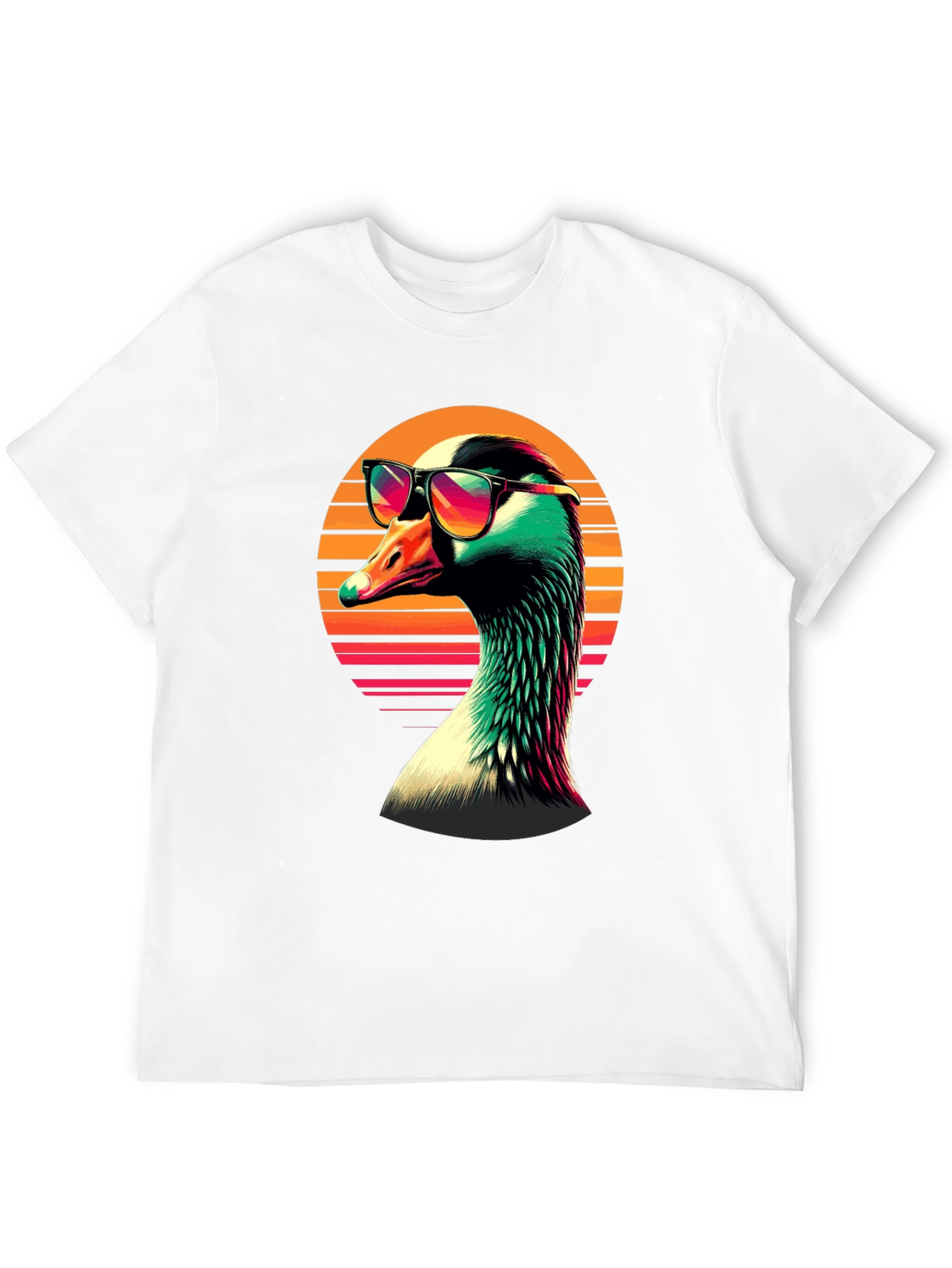 Black Retro Goose T-Shirt view 12