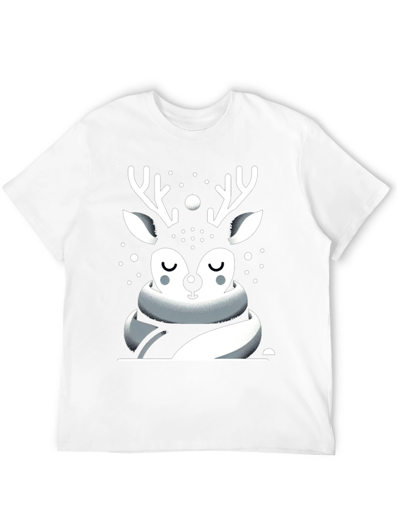 Black Festive Deer Graphic Tee - Holiday Season view 12