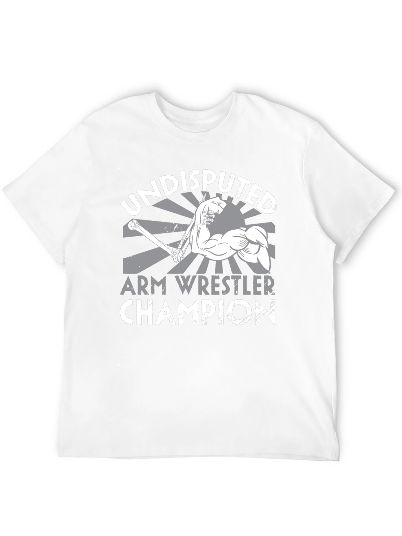 Black Undisputed Arm Wrestler Champion Black T-Shirt view 12