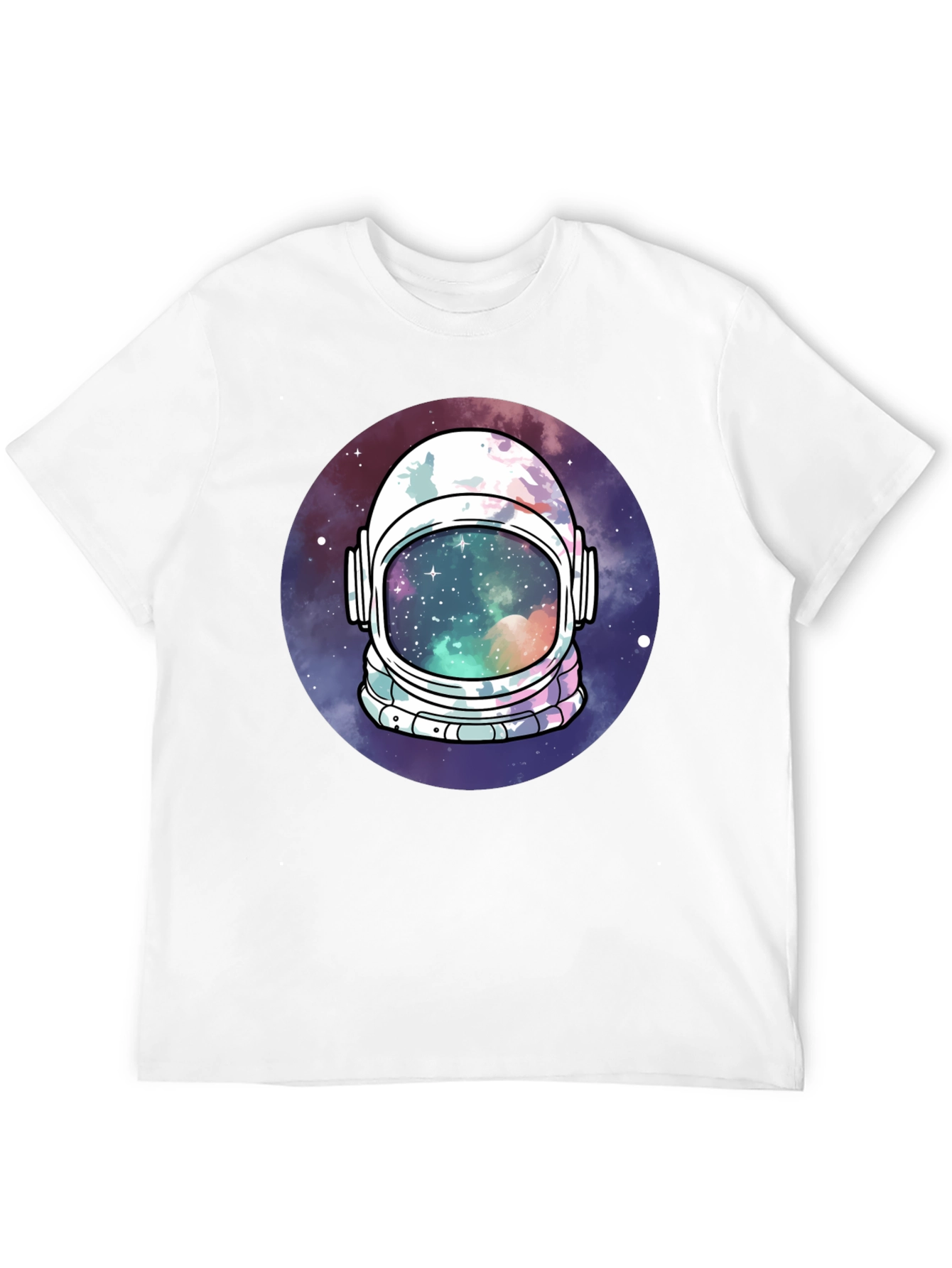 Black Astronaut Helmet Space T-Shirt view 12