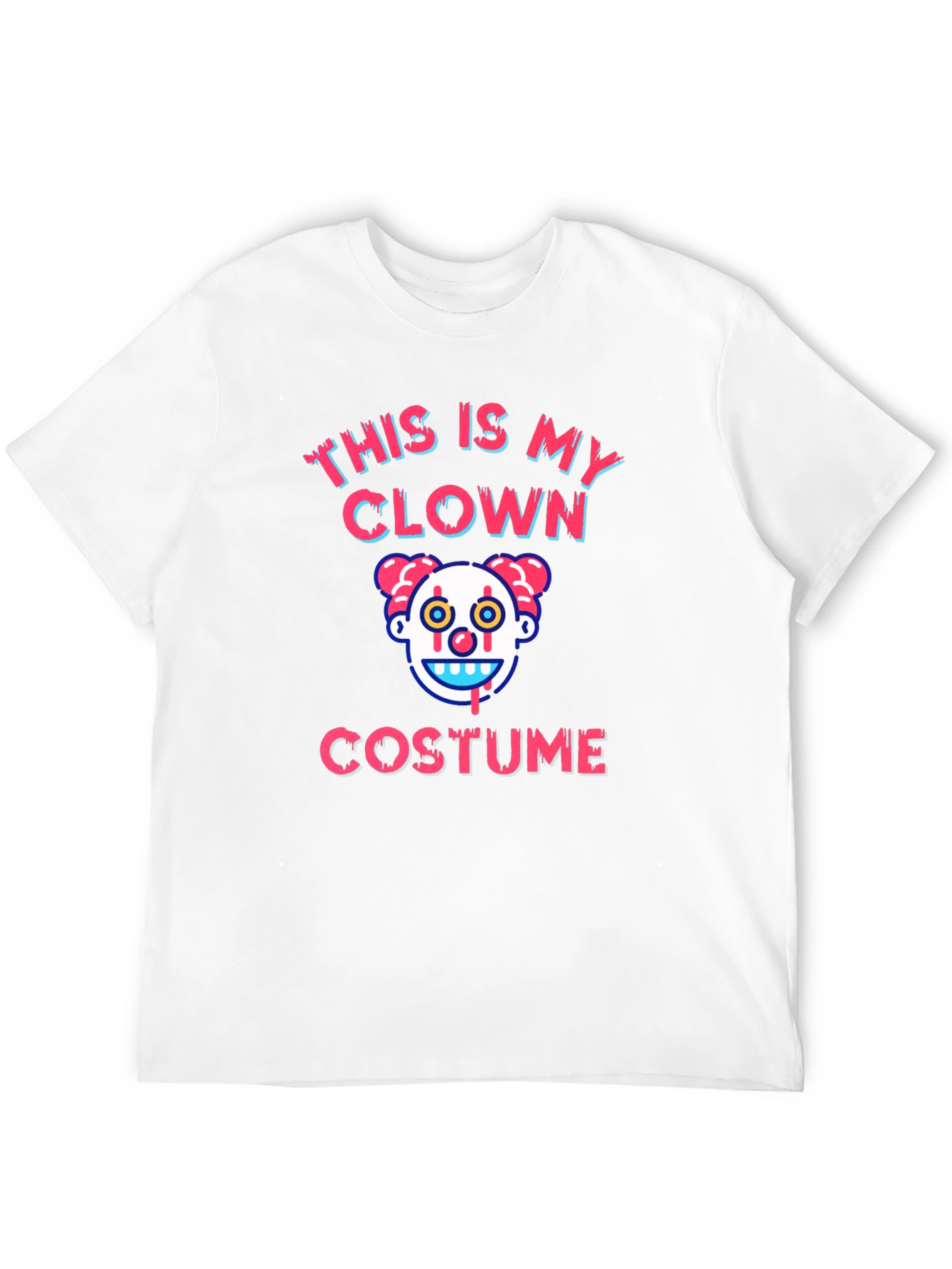 Black Clown Costume Graphic T-Shirt - Halloween Tee view 12