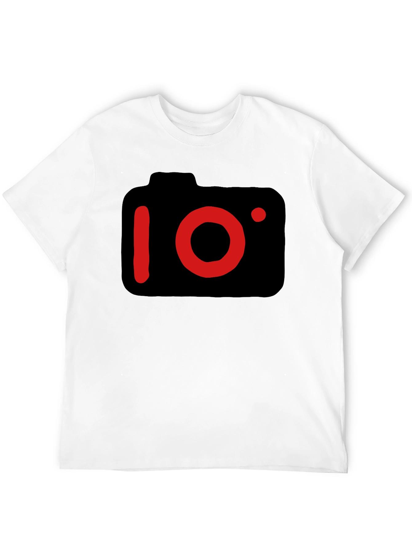 Black Camera Graphic Black T-Shirt view 12
