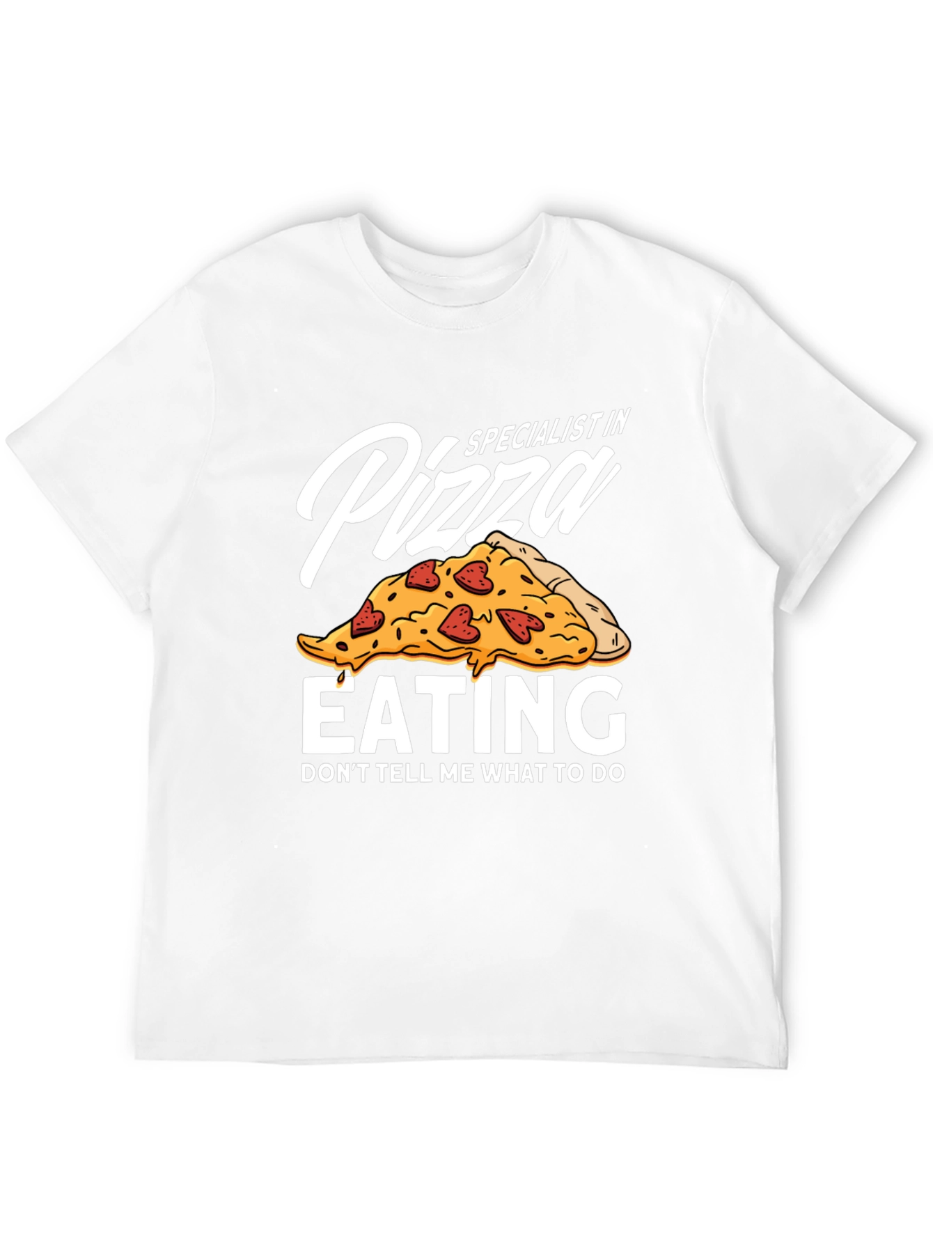 Black Pizza Eating Specialist Graphic T-Shirt view 12