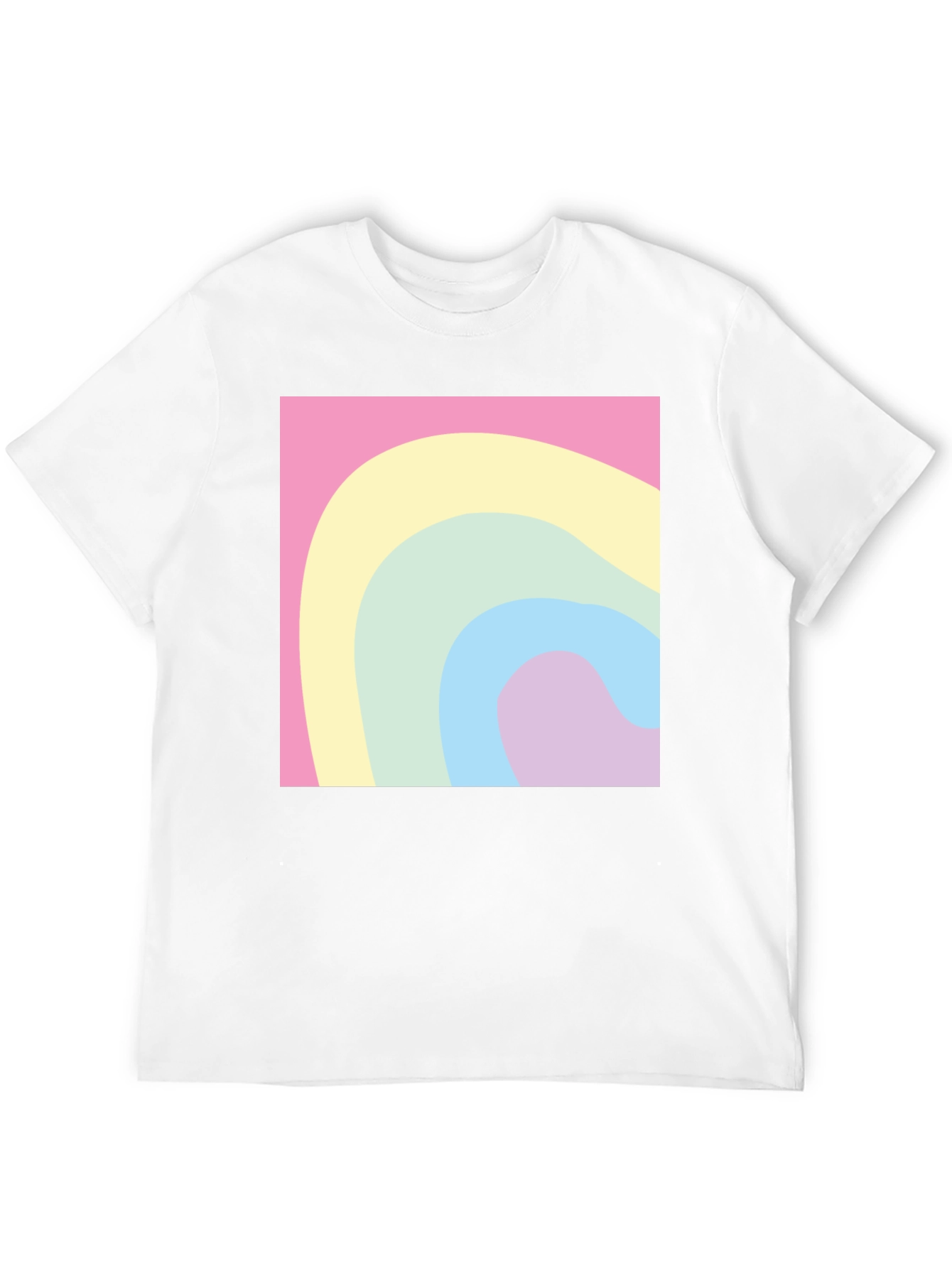 Black Pastel Wave Tee - Modern Graphic Comfort view 12