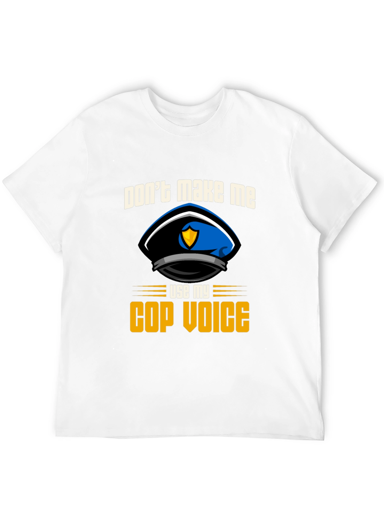 Black Don't Make Me Use My Cop Voice T-Shirt view 12