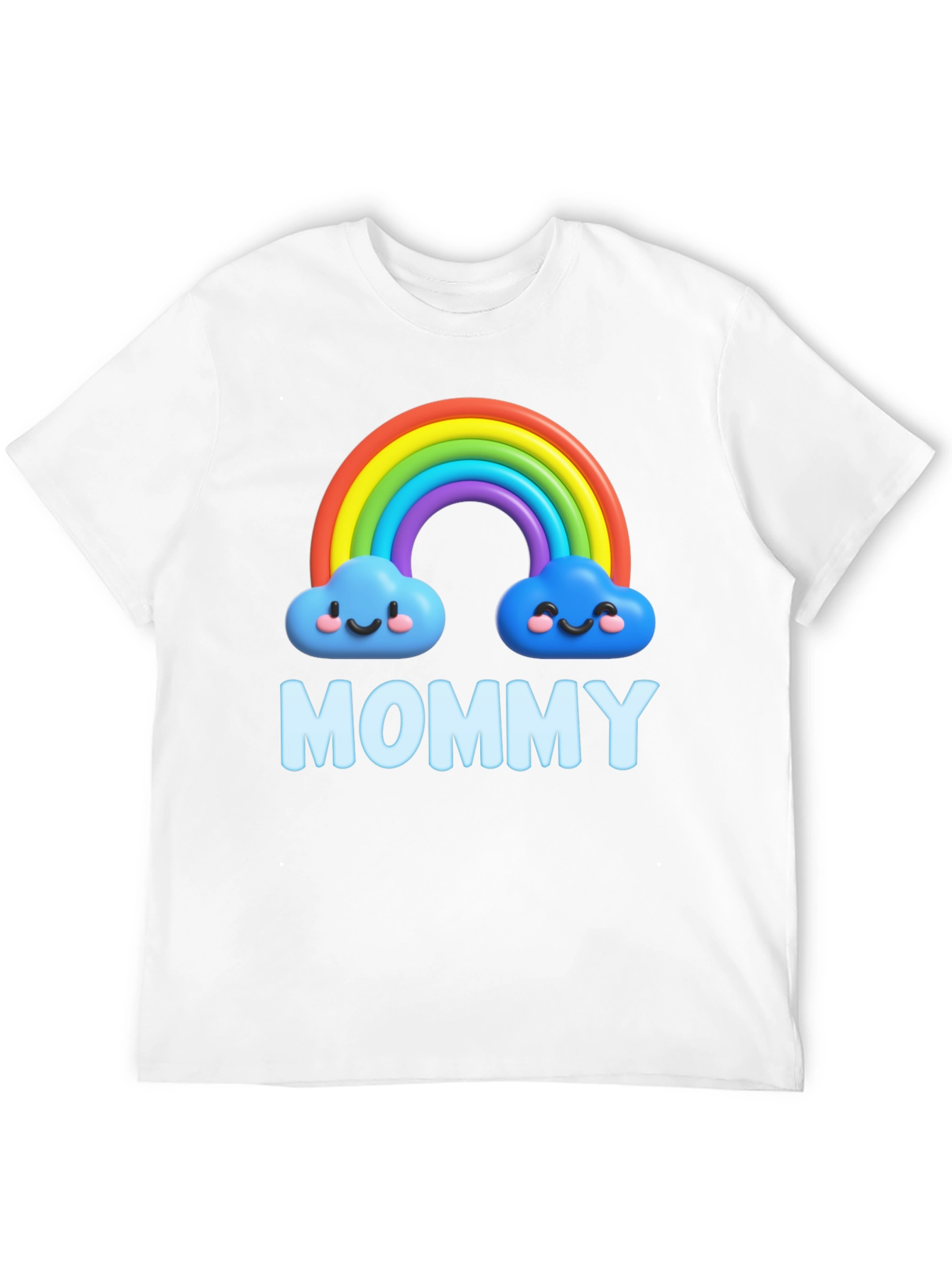 Black Rainbow Mommy Graphic T-Shirt - Cute & Comfortable! view 12