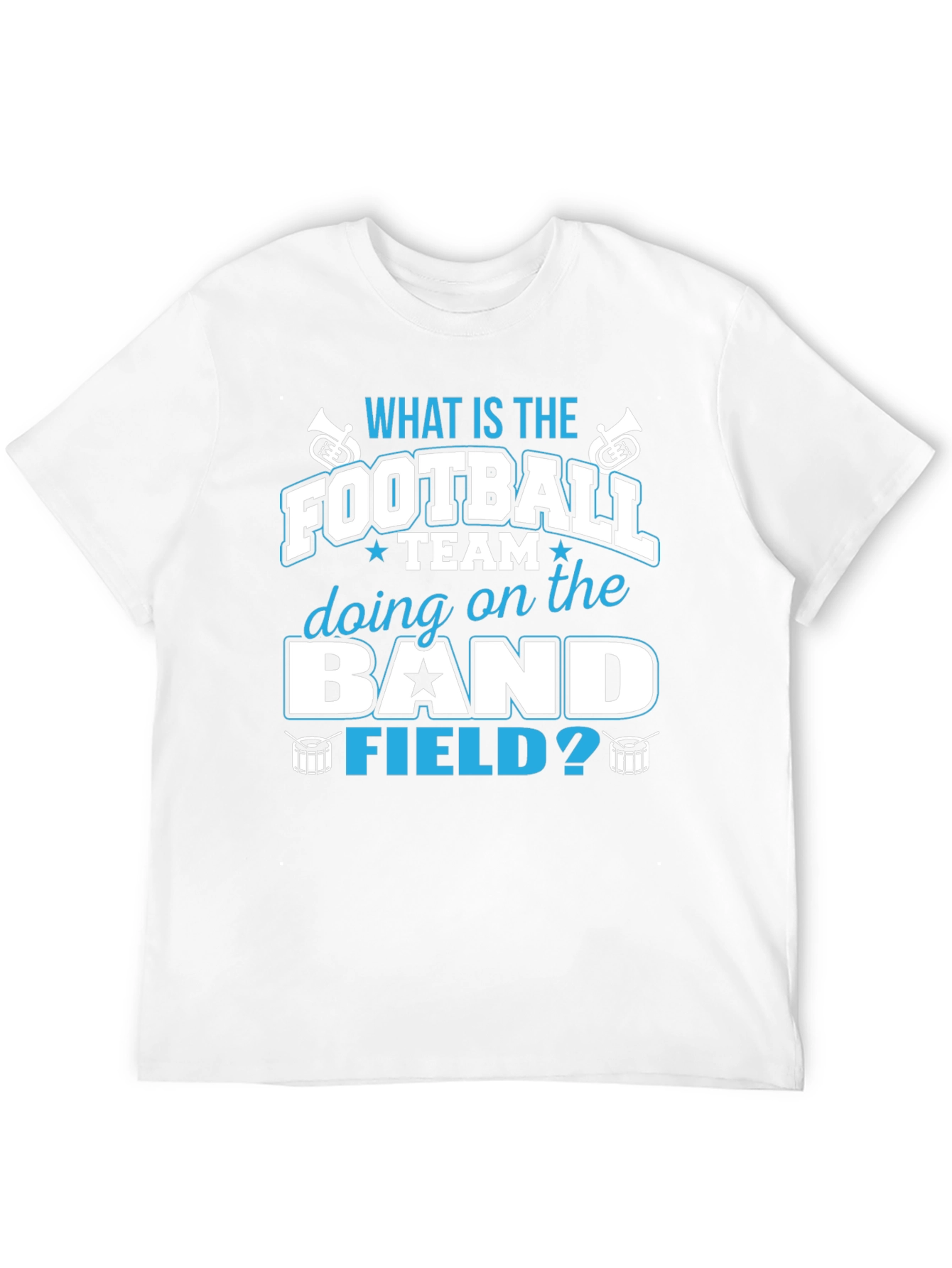 Black Football Team On The Band Field T-Shirt view 12