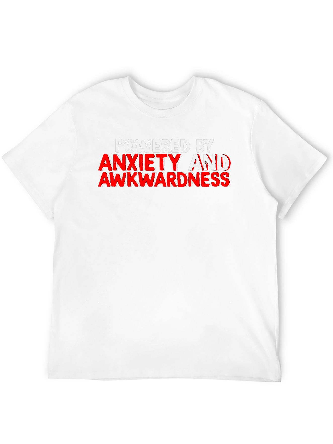 Black Anxiety & Awkwardness T-Shirt - Funny Slogan Tee view 12