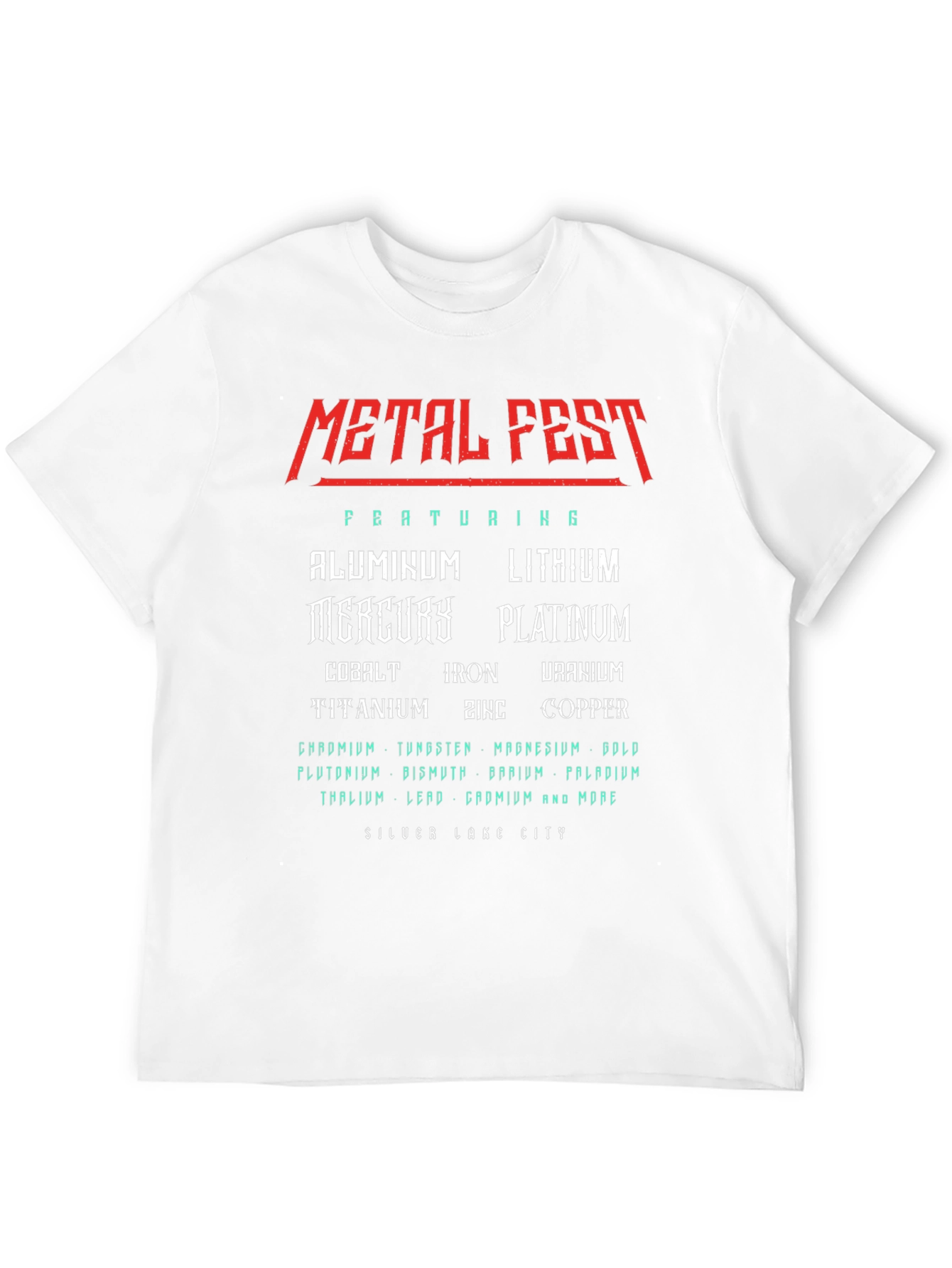 Black Metal Fest Periodic Table T-Shirt view 12