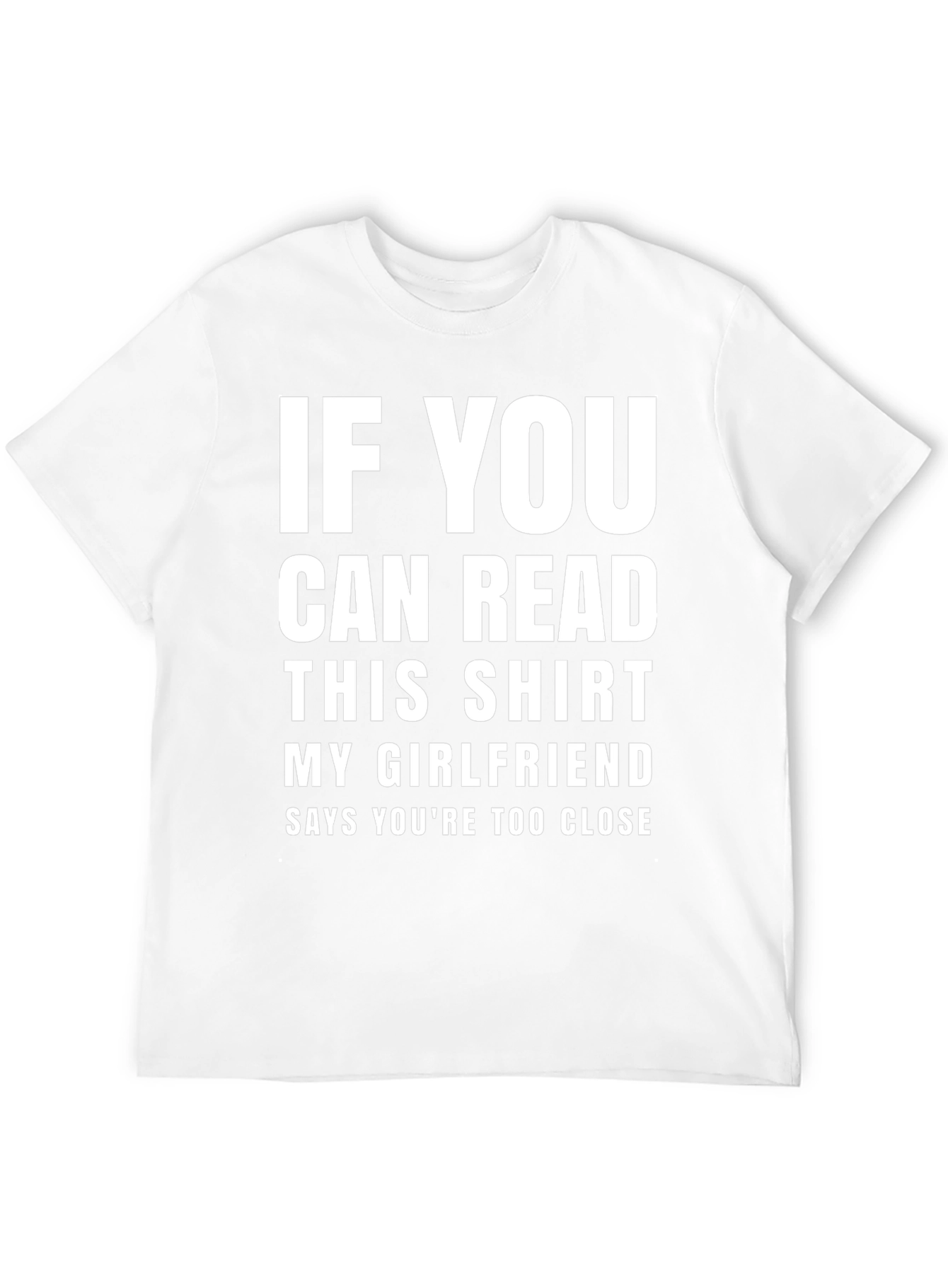 Black Funny Girlfriend T-Shirt: If You Can Read This view 12