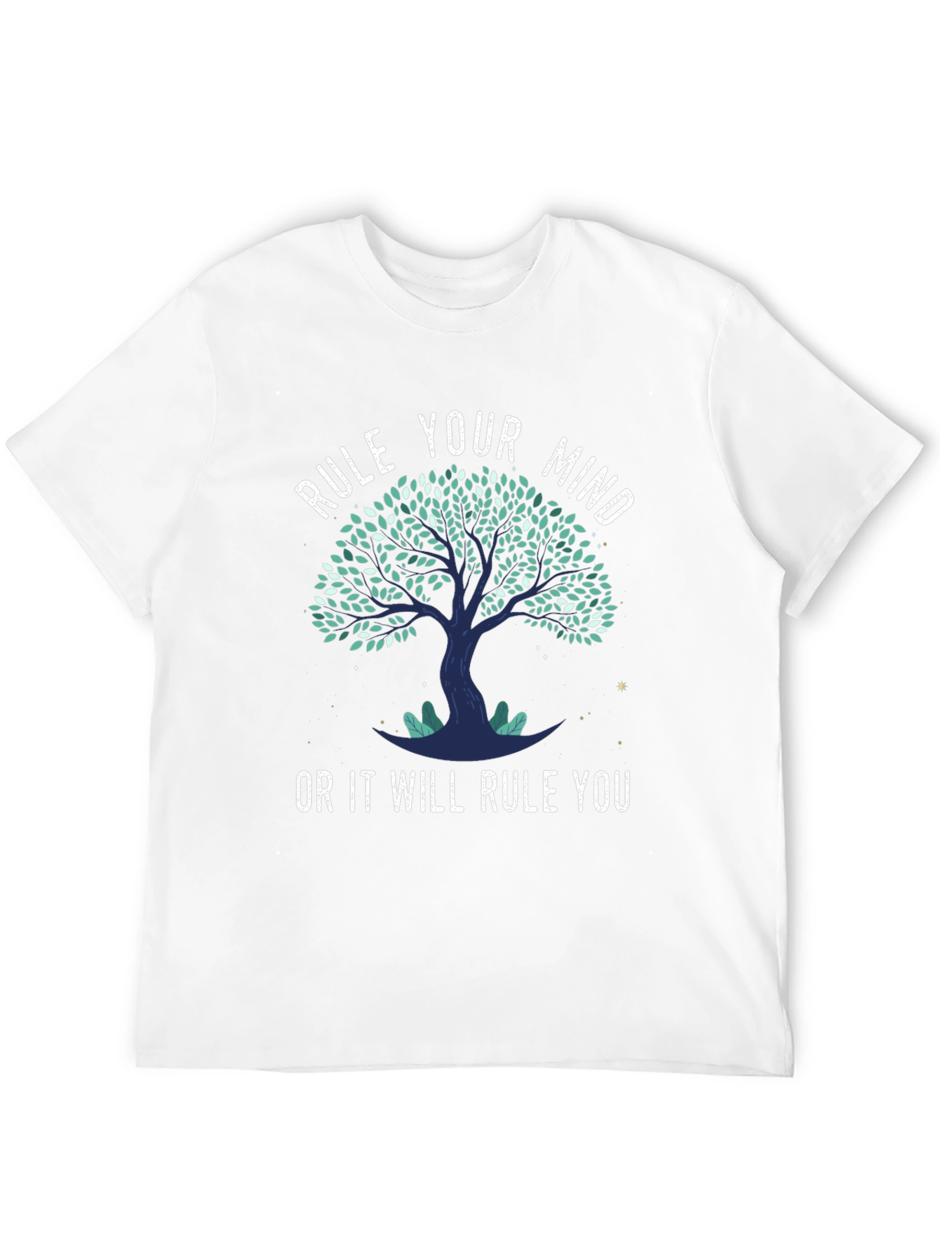 Black Rule Your Mind Tree Graphic Tee view 12
