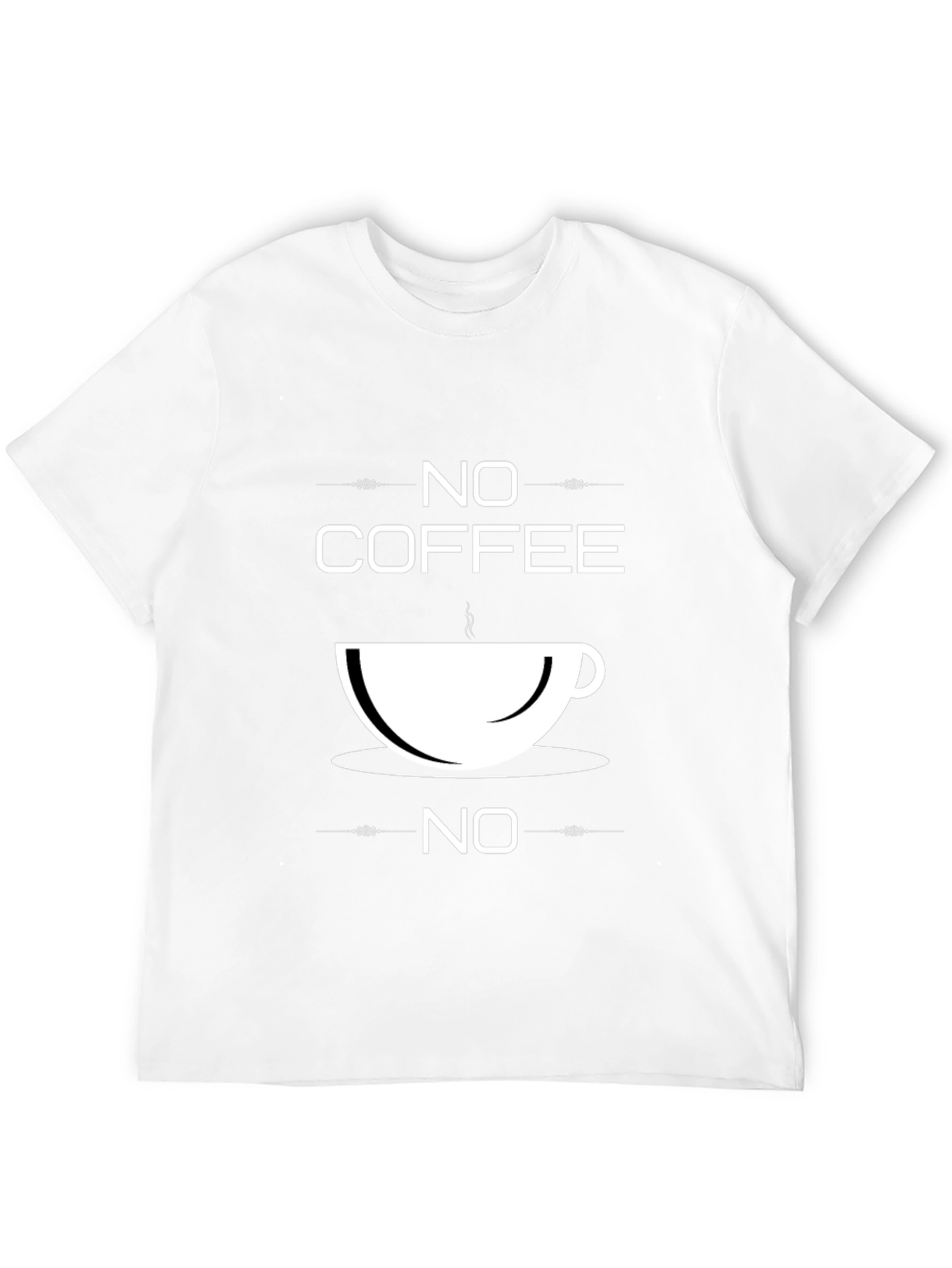 Black No Coffee No T-Shirt - Funny Caffeine Lover Tee view 12