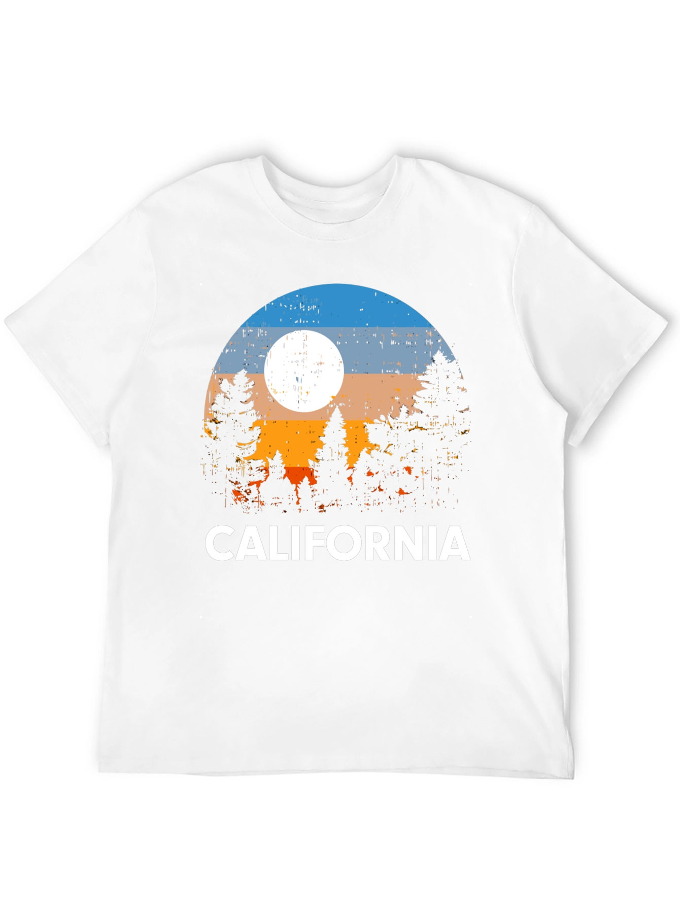 Black California Sunset Graphic T-Shirt view 12
