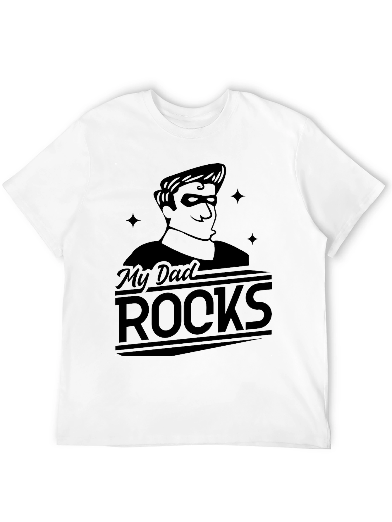 Black My Dad Rocks - Black Graphic T-Shirt view 12