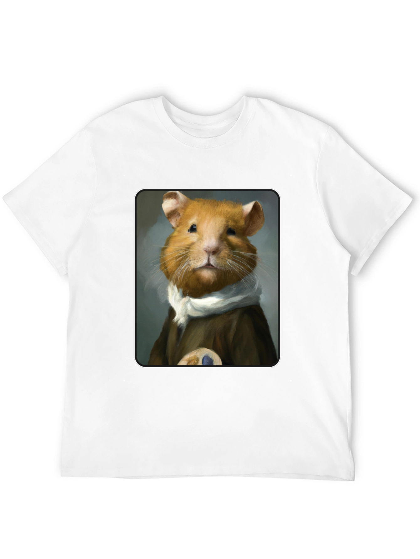 Black Hamster Portrait T-Shirt - Unique & Quirky Tee view 12