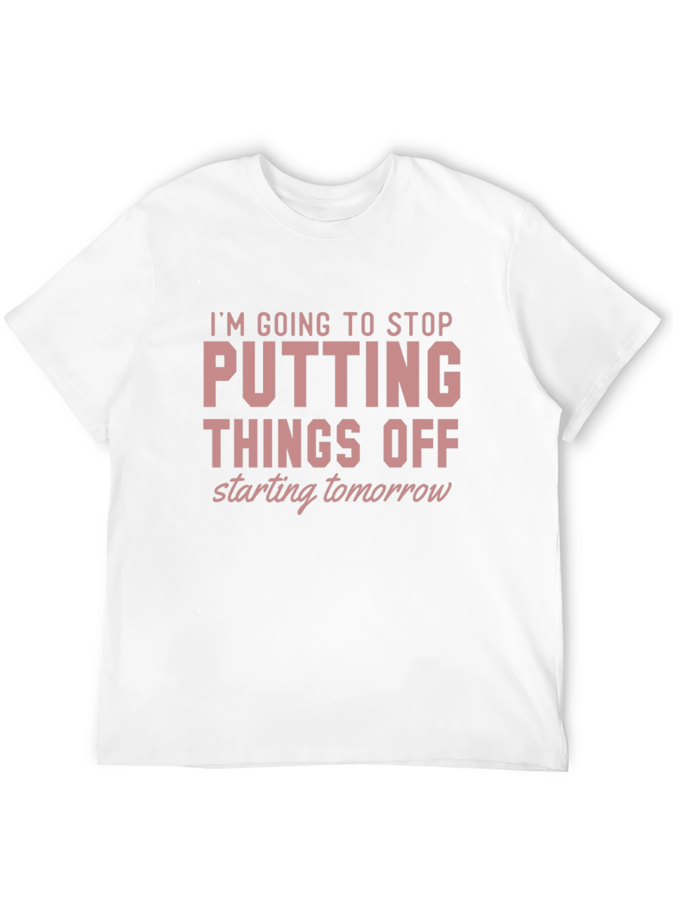 Black Procrastination T-Shirt - Funny Quote Tee view 12