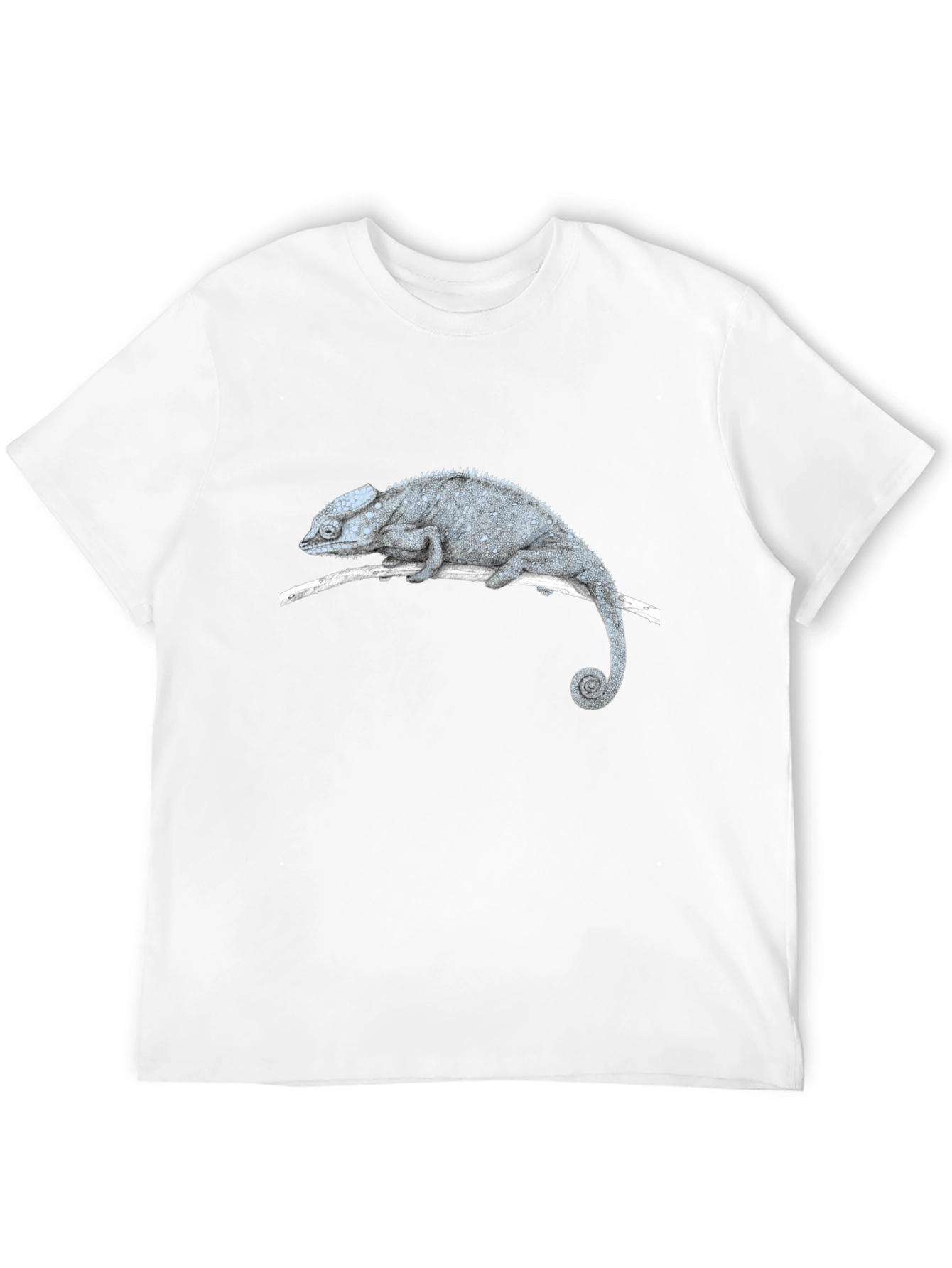 Black Chameleon Graphic Tee - Black Casual T-Shirt view 12