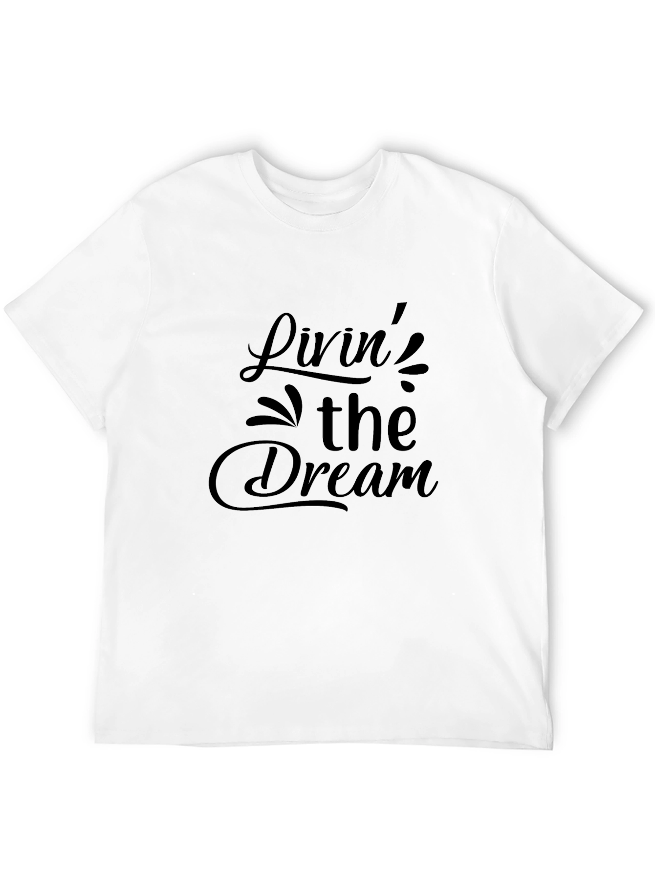 Black Livin' The Dream Black Graphic Tee view 12