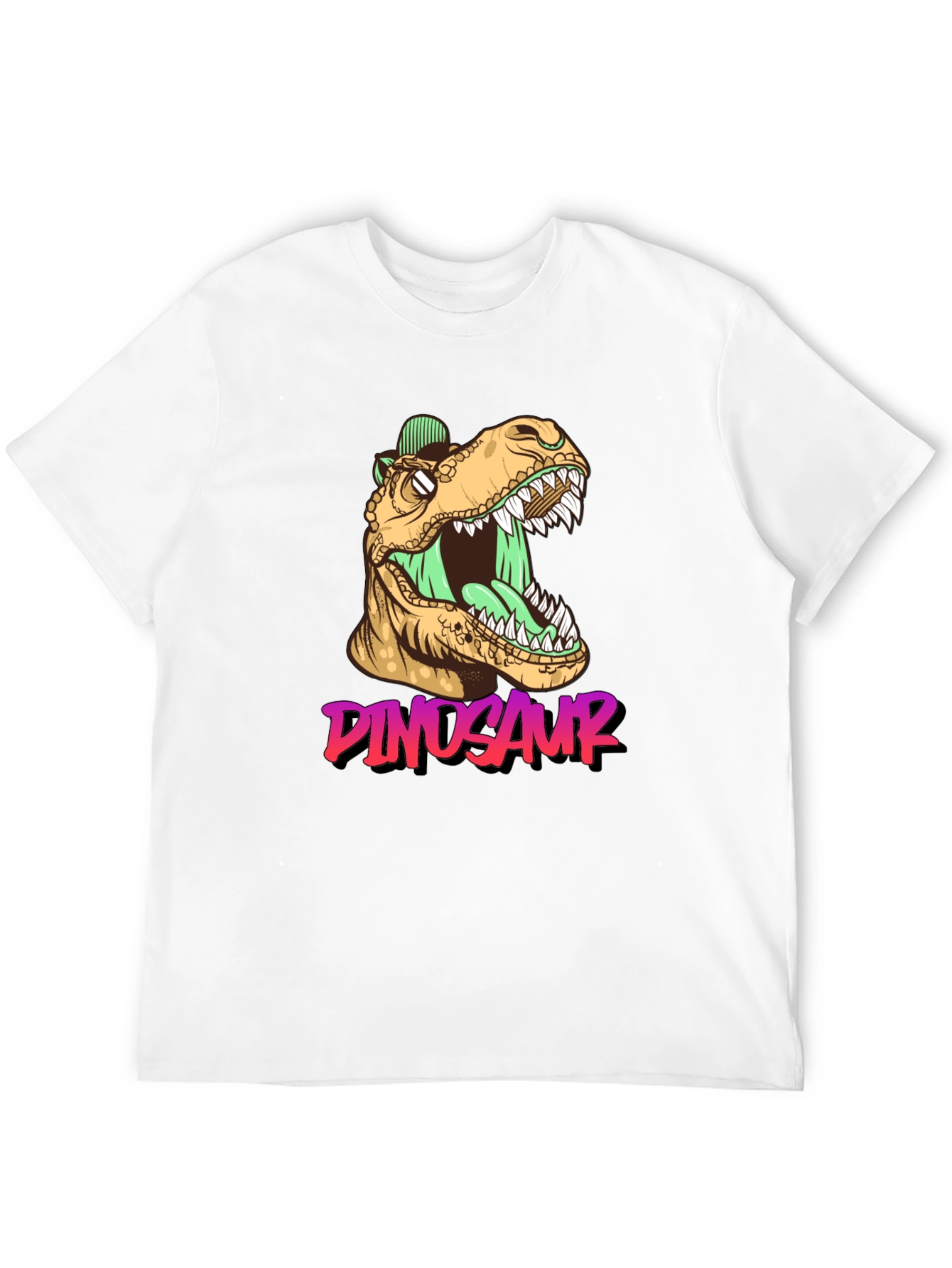 Black Dinosaur Graphic T-Shirt - Roaring Style view 12