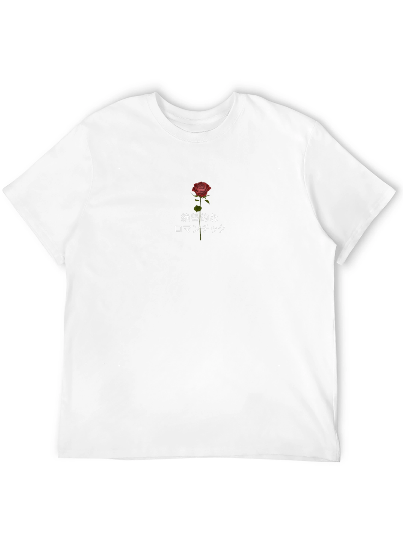 Black Despairing Romantic Rose Graphic Tee view 12