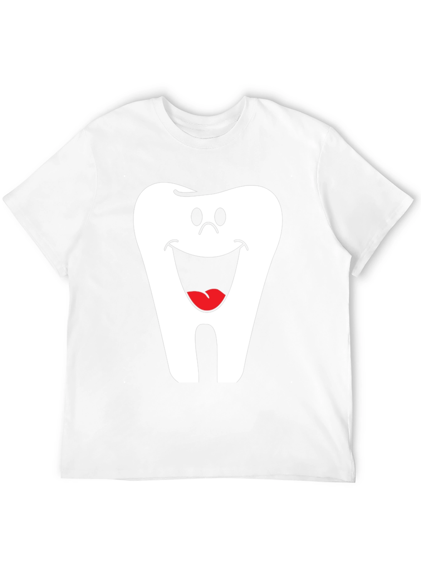 Black Smiling Tooth Graphic T-Shirt - Dentist Humor Tee view 12