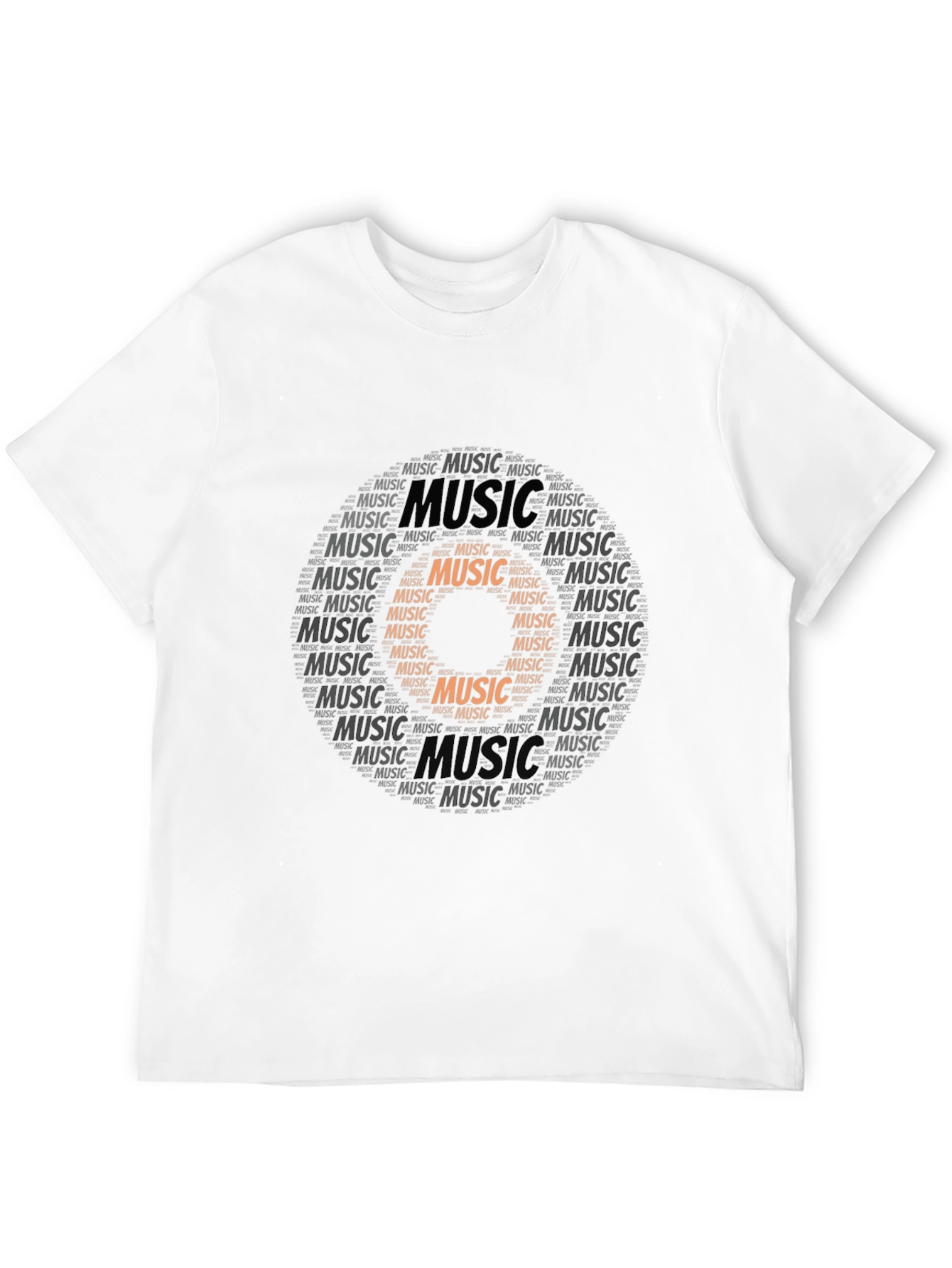 Black Music Record Word Art Graphic Tee view 12