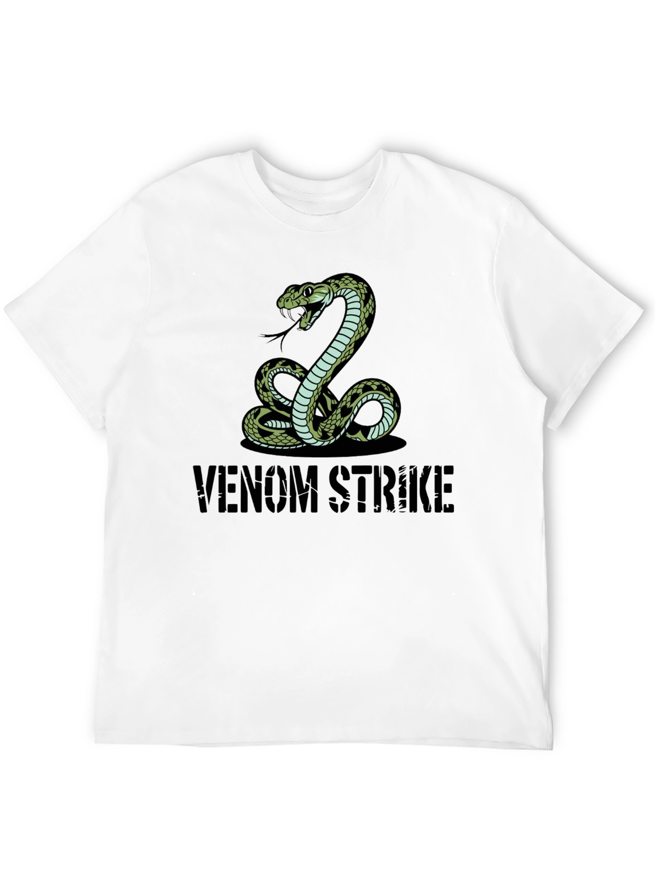 Black Venom Strike Snake Graphic Tee view 12