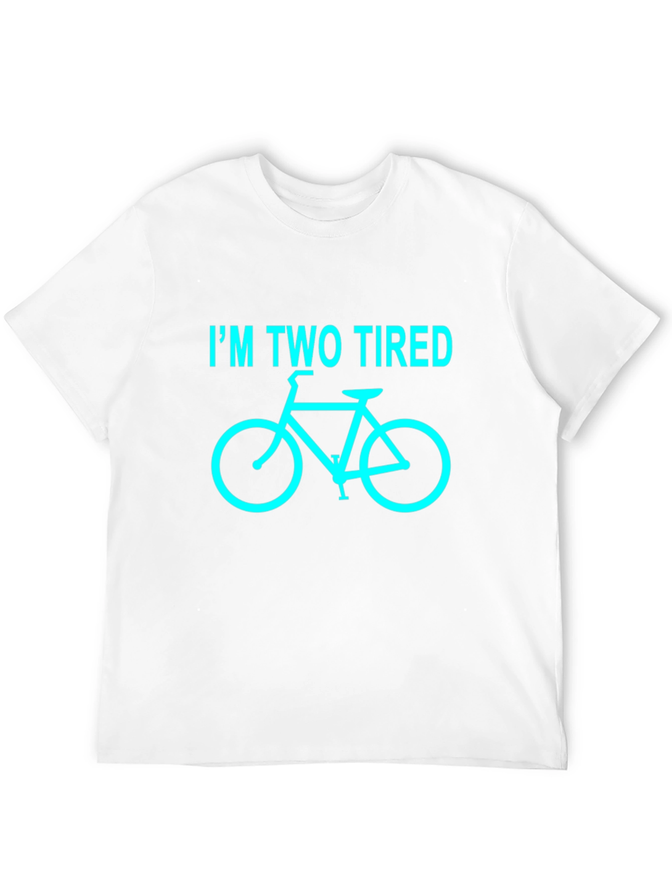 Black I'm Two Tired Bicycle Graphic Tee - Black view 12