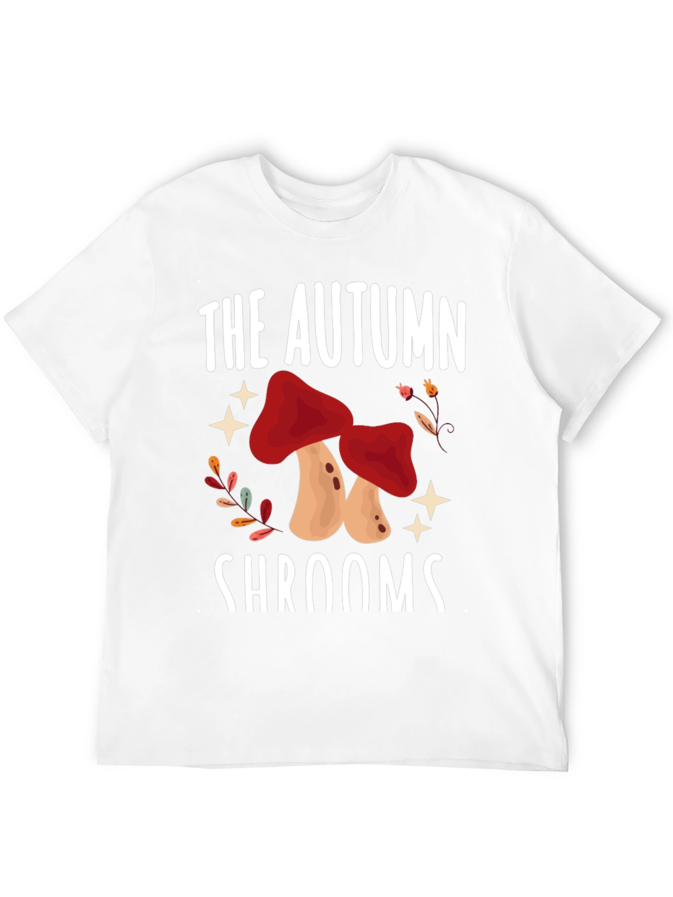 Black Autumn Shrooms T-Shirt - Mushroom Season Tee view 12