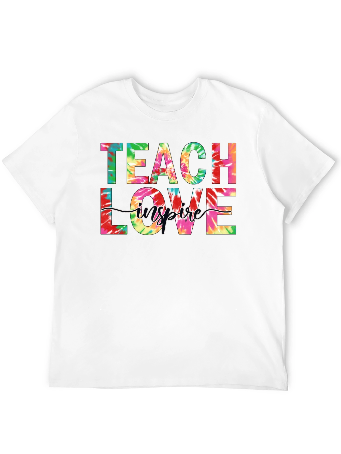Black Teach Love Inspire Tie Dye Graphic Tee view 12