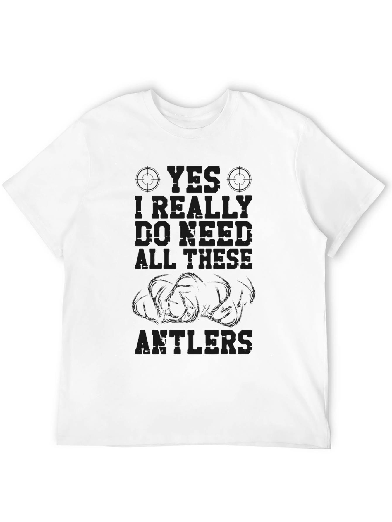 Black Need All These Antlers Graphic Tee view 12