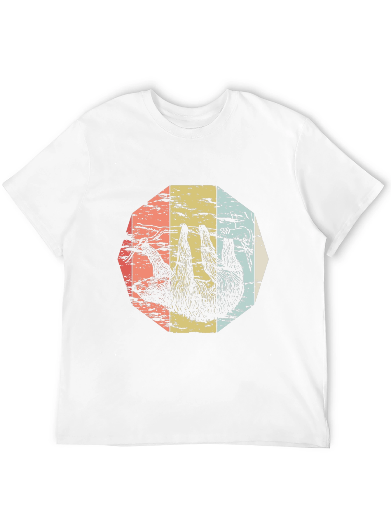 Black Retro Sloth Graphic Tee view 12