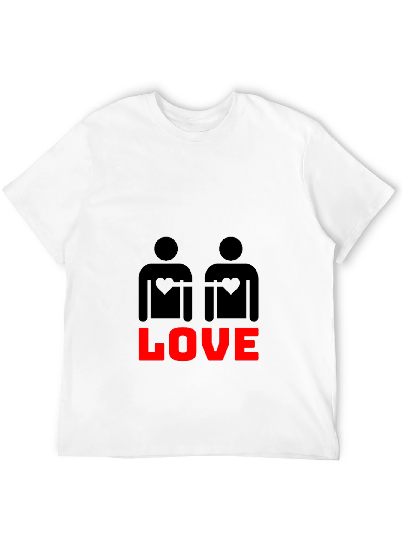 Black Love Wins Graphic Tee - Black Cotton Blend view 12
