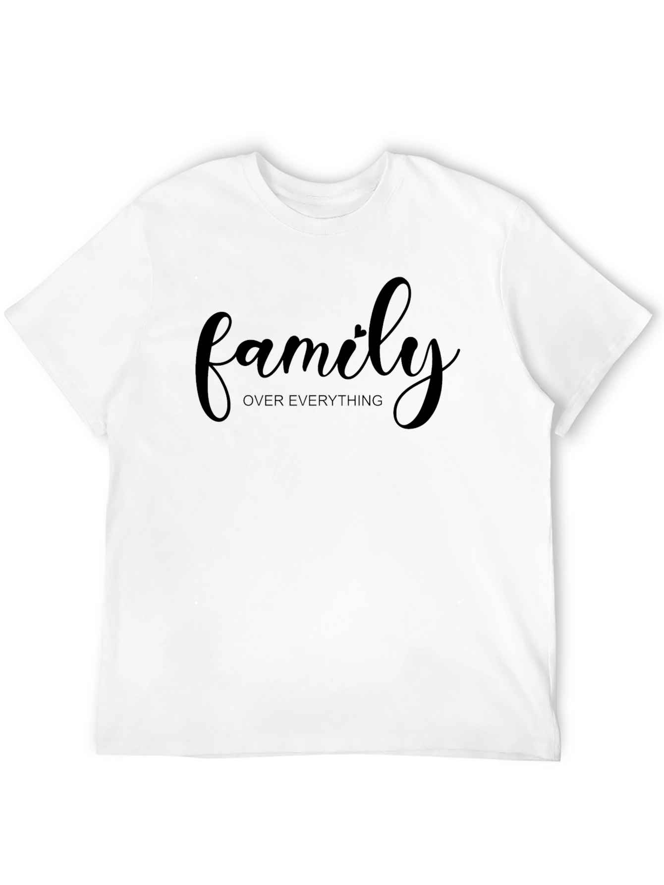 Black Family Over Everything Black Graphic Tee view 12