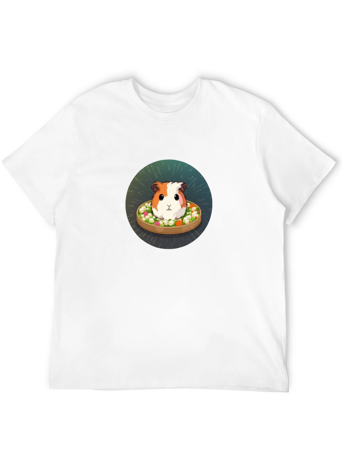 Black Guinea Pig Salad T-Shirt view 12