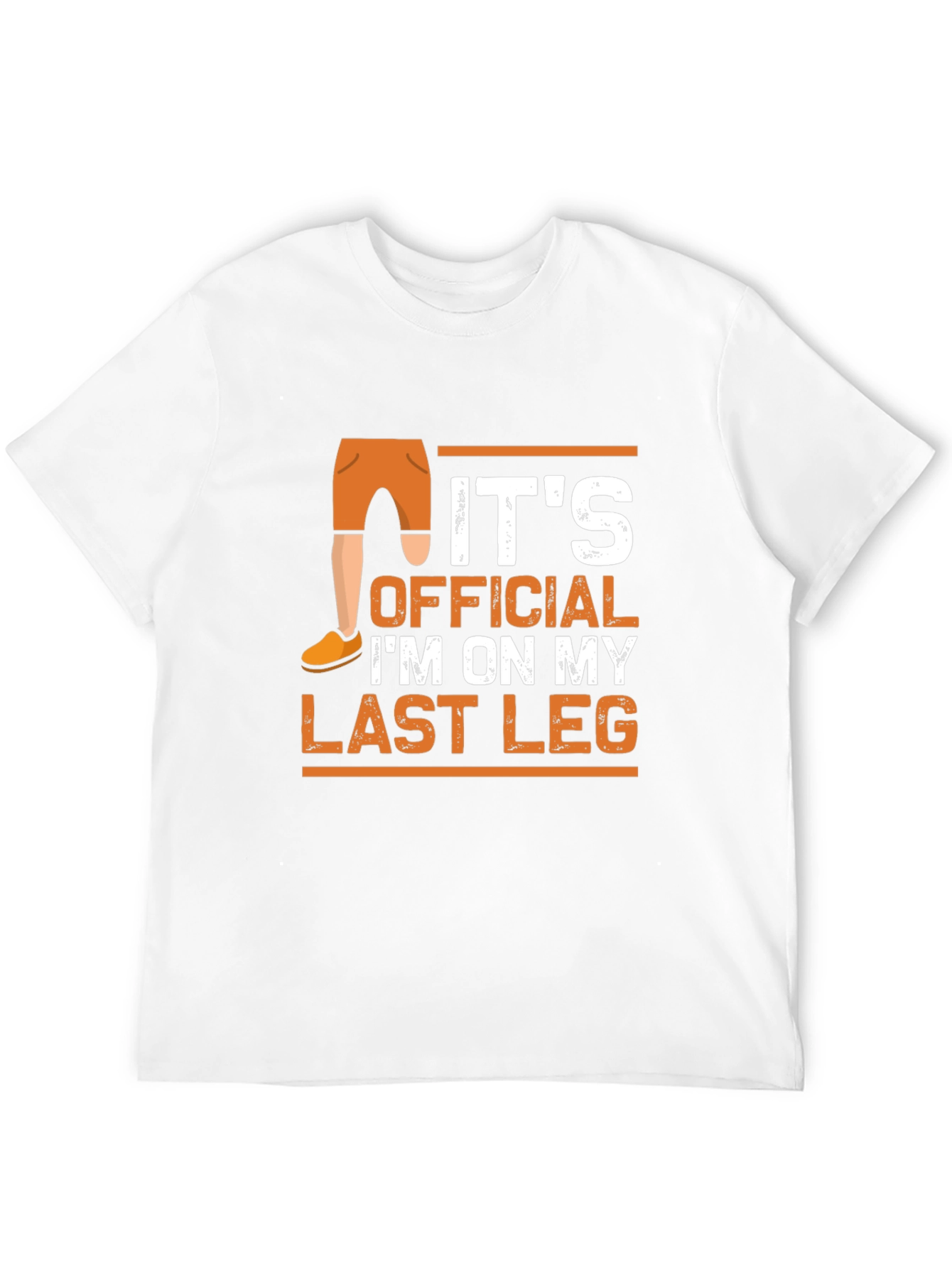 Black Funny Last Leg T-Shirt view 12