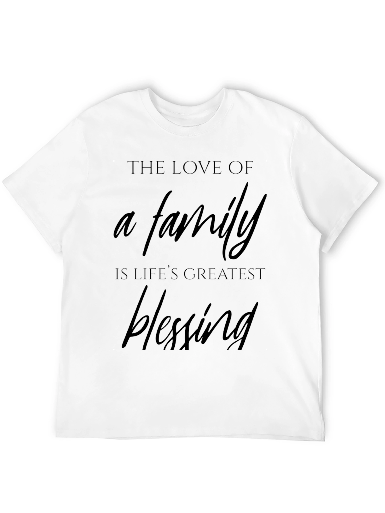 Black Family is Life's Greatest Blessing Black T-Shirt view 12