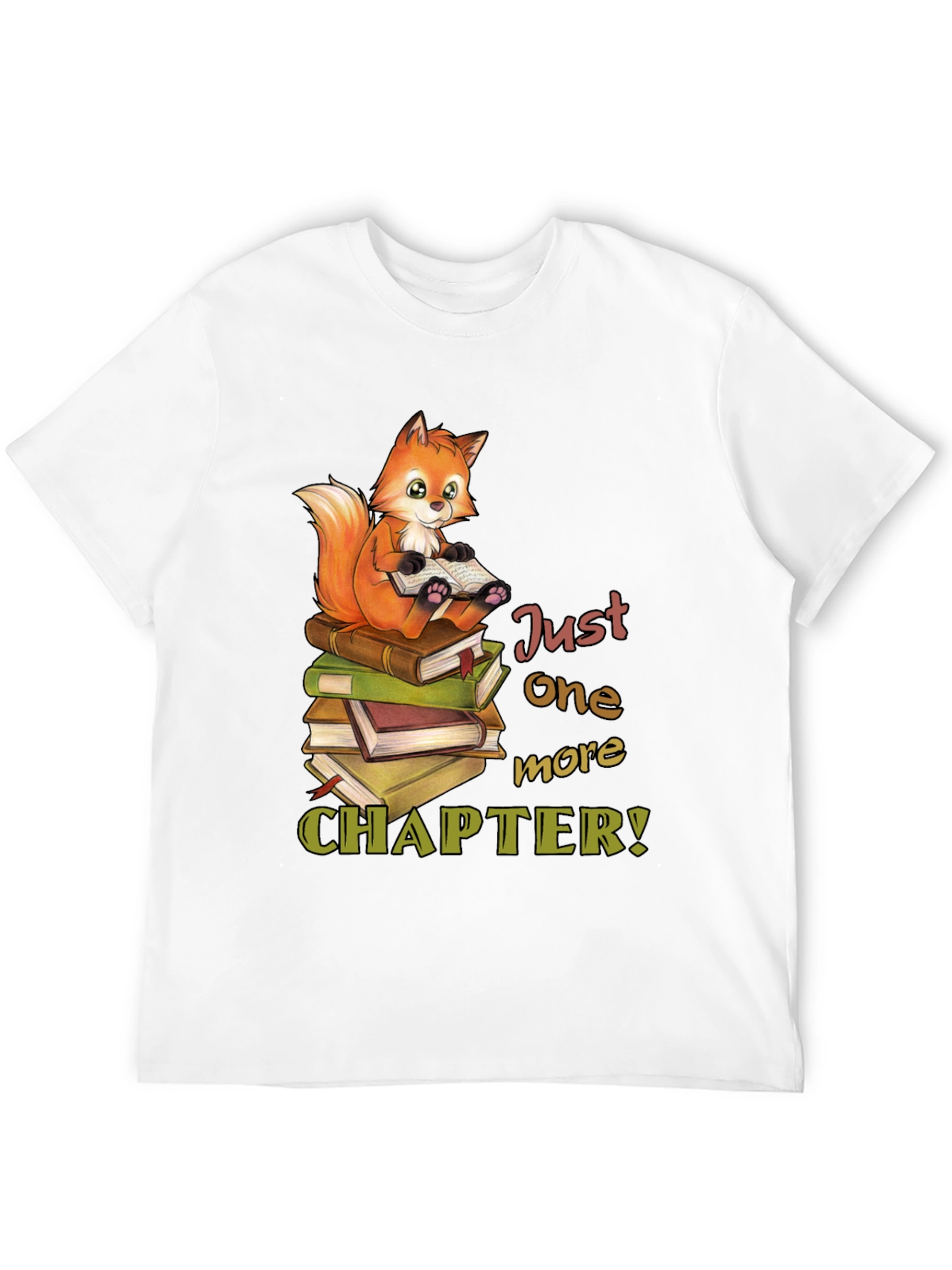Black Bookworm Fox T-Shirt - Just One More Chapter view 12