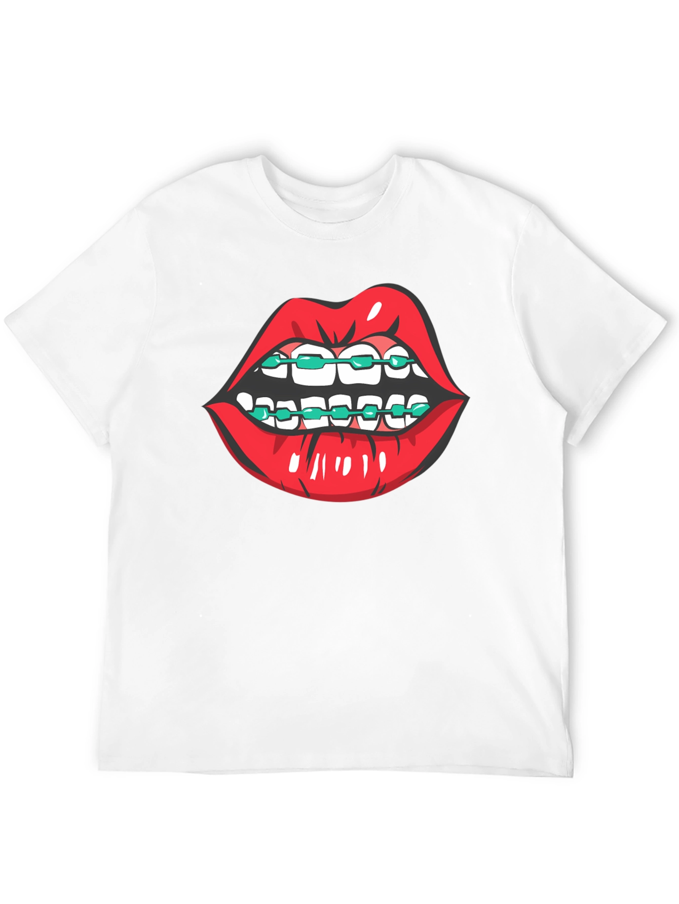 Black Lips with Braces Graphic Tee view 12