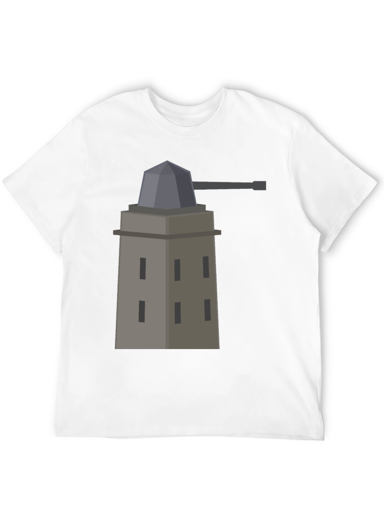 Black Fort Tee - Novelty Graphic Print T-Shirt view 12