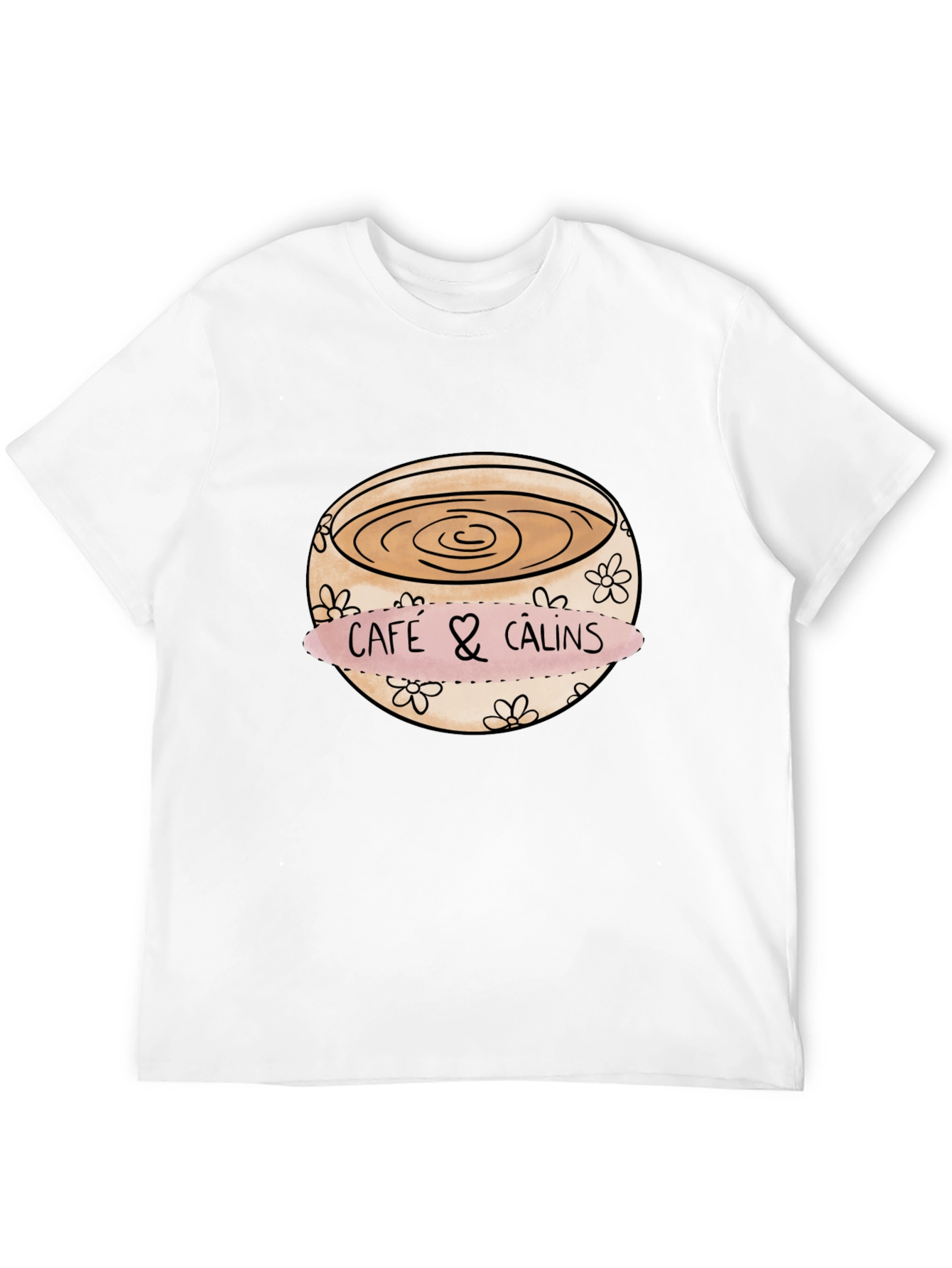 Cafe & Calins Graphic Tee - Coffee Lover's Comfort - 12
