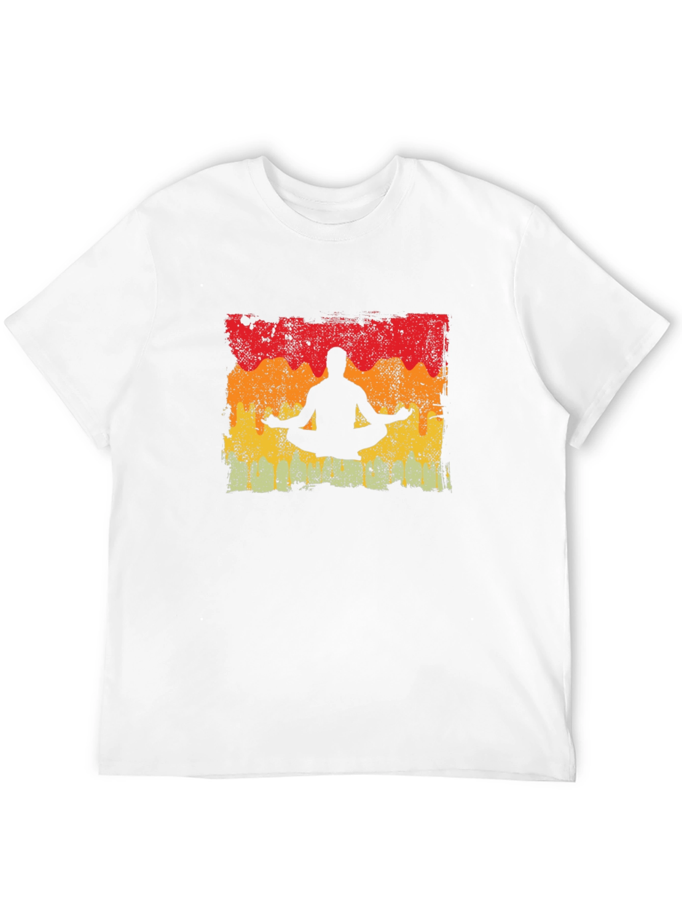 Black Yoga Pose Graphic T-Shirt - Men's Black Tee view 12